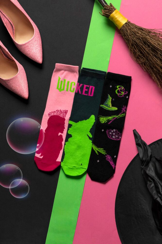 Sockshop Film & TV CharactersWomens Wicked The Musical Socks 3-Pair
