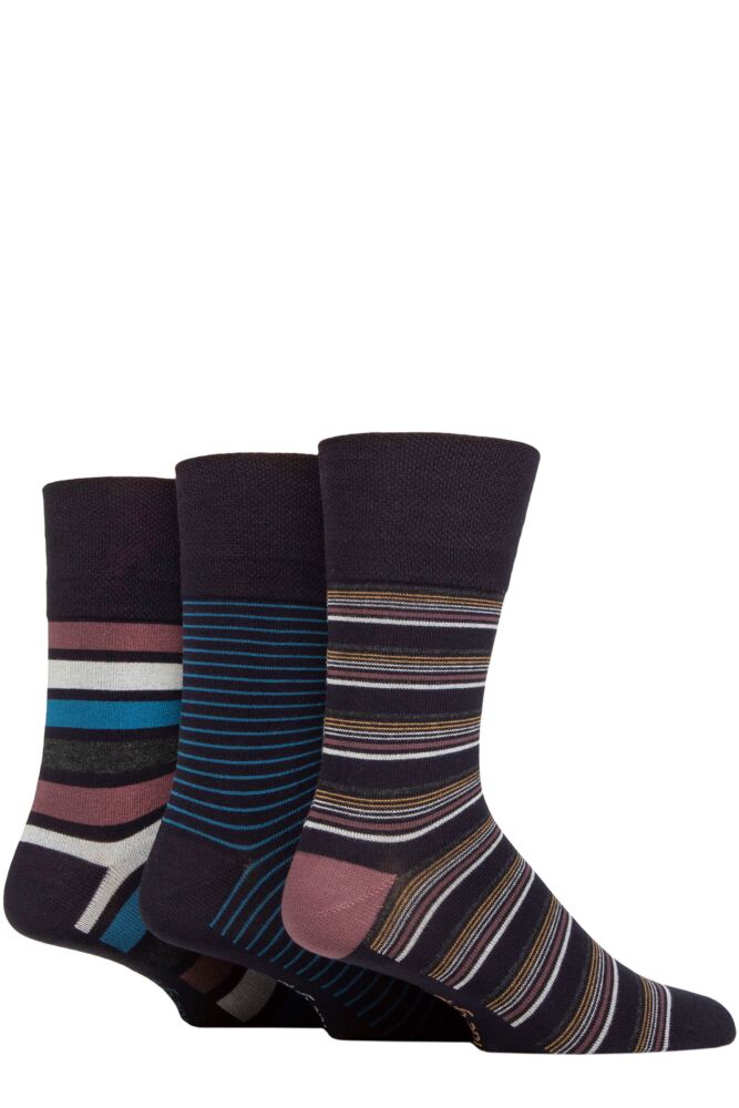 Sockshop Gentle GripMens Bamboo Patterned Socks 3-Pair