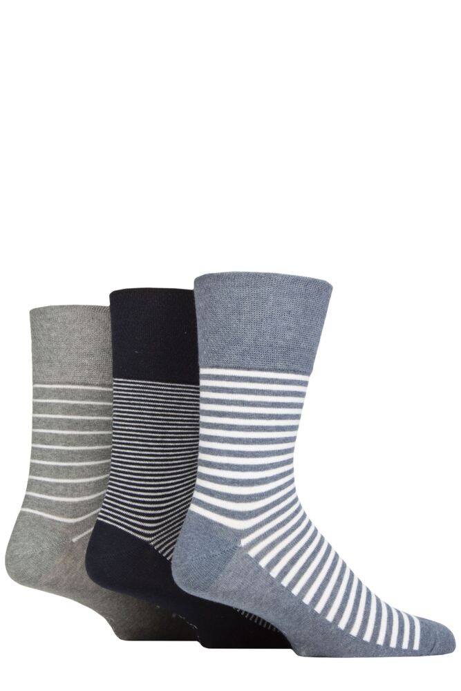 Sockshop Gentle GripMens Cotton Holiday Socks 3-Pair