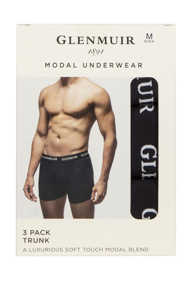 sockshop GlenmuirMens 95% Modal Hipster Trunks 3-Pack