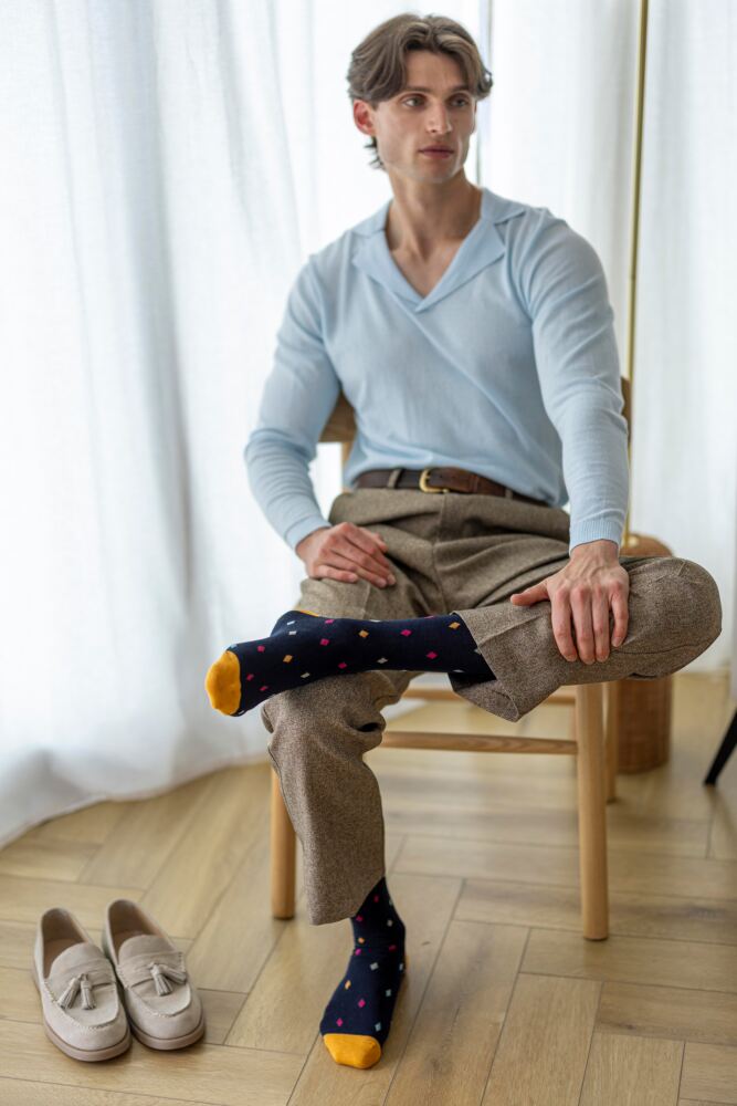 Sockshop GlenmuirMens Bamboo Patterned Socks 3-Pair