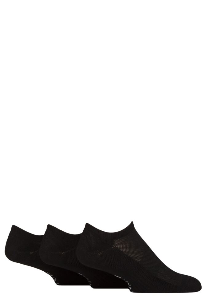 Sockshop GlenmuirMens Bamboo Sport Technical Shoe Liner Socks 3-Pair