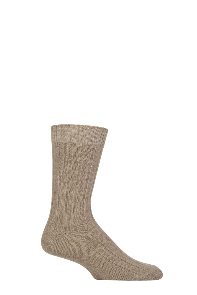 Sockshop GlenmuirMens Cashmere & Merino Wool Blend Socks – 1 Pair