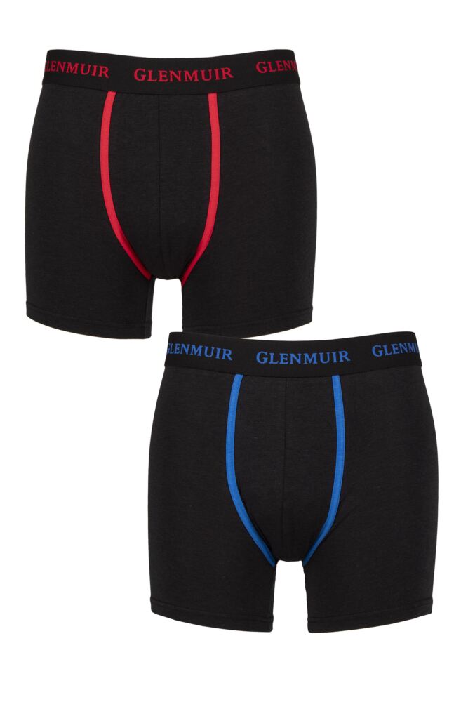 Sockshop GlenmuirMens Cotton And Bamboo Blend Long Leg Trunks 2-Pack