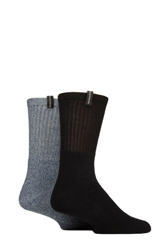 Sockshop GlenmuirMens Cotton Classic Boot Socks 2-Pair
