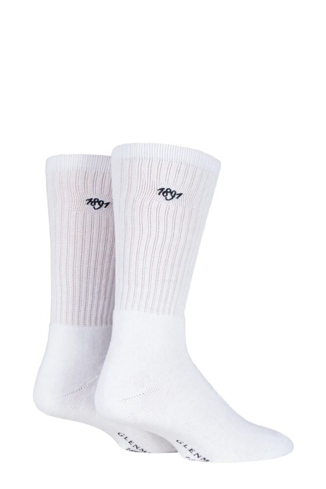 Sockshop GlenmuirMens Cotton Dunbar Cushioned Golf Socks 2-Pair