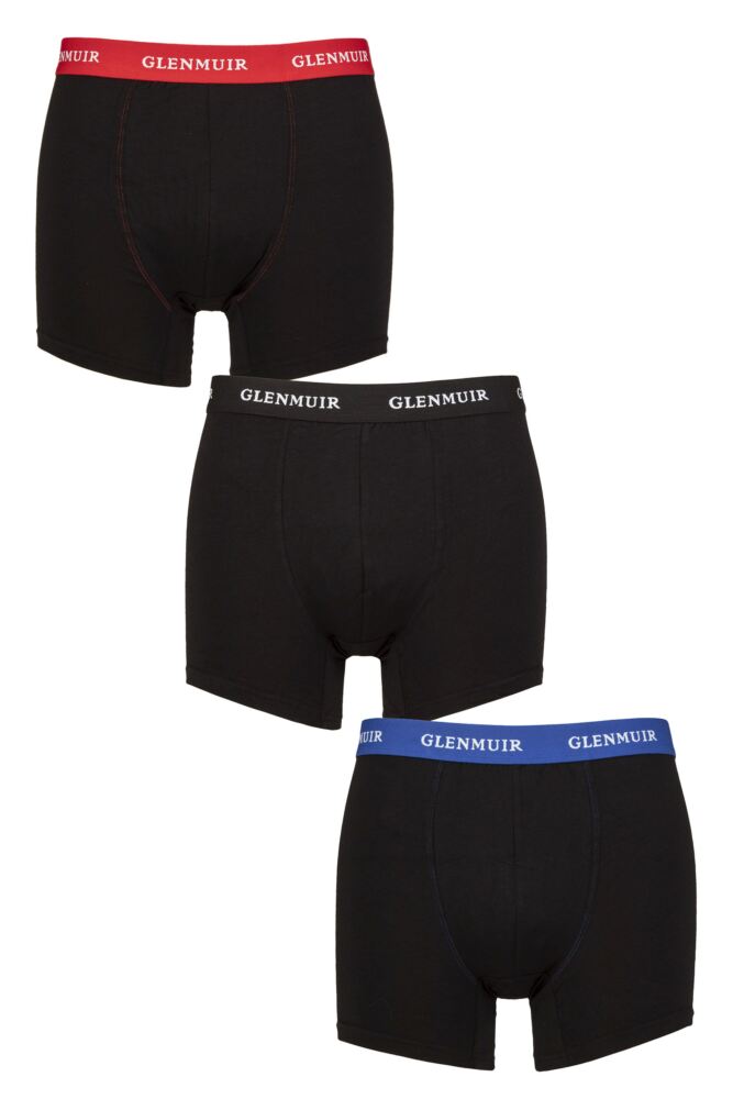 Sockshop GlenmuirMens Cotton & Modal Blend Trunks – 3 Pack
