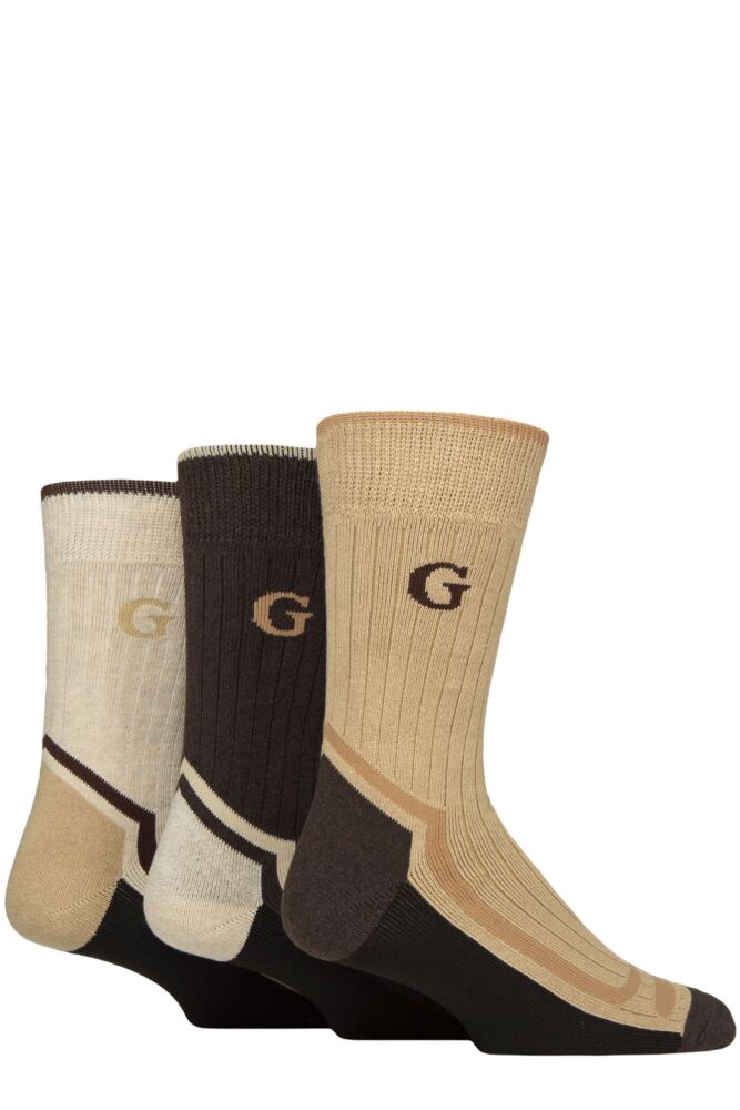 Sockshop GlenmuirMens Durable Cotton Boot Socks 3-Pair