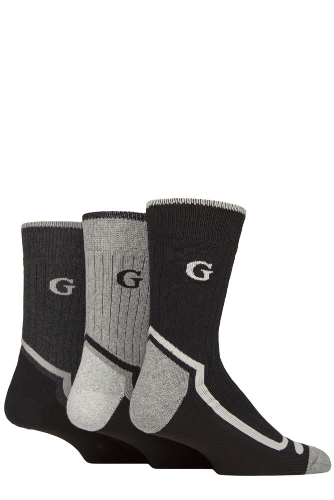 Sockshop GlenmuirMens Durable Cotton Boot Socks 3-Pair