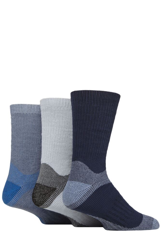 Sockshop GlenmuirMens Plain Fully Cushioned Boot Socks 3-Pair