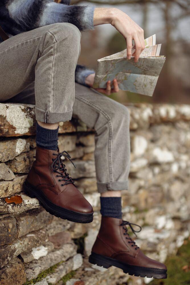 Sockshop GlenmuirMens Silk & Merino Wool Blend Socks – 1 Pair