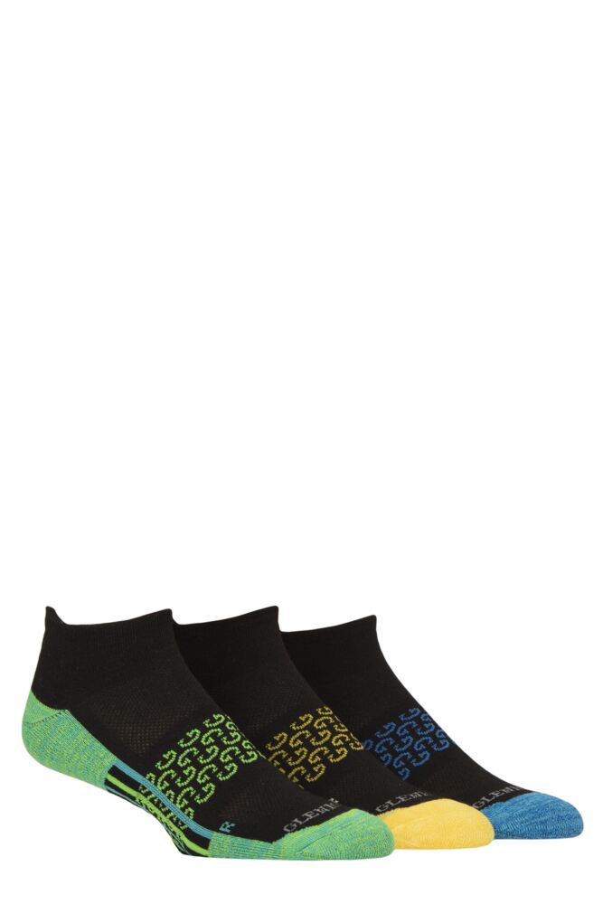 Sockshop GlenmuirMens Sport Technical Cushioned Trainer Socks 3-Pair