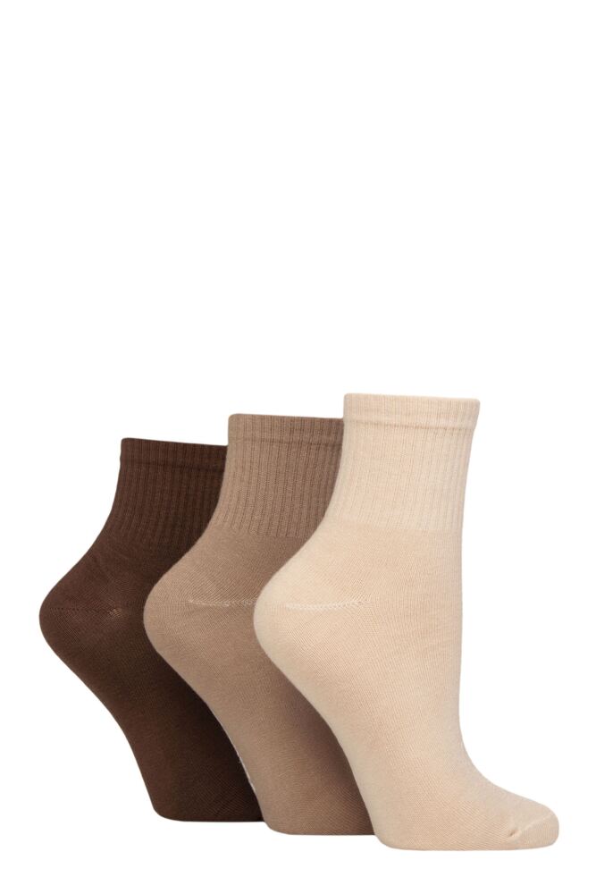 Sockshop GlenmuirWomen's Bamboo Cropped Socks – 3 Pair