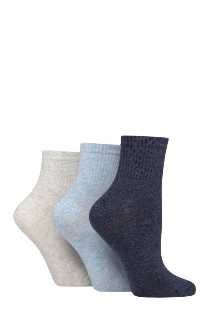 Sockshop GlenmuirWomen's Bamboo Cropped Socks – 3 Pair
