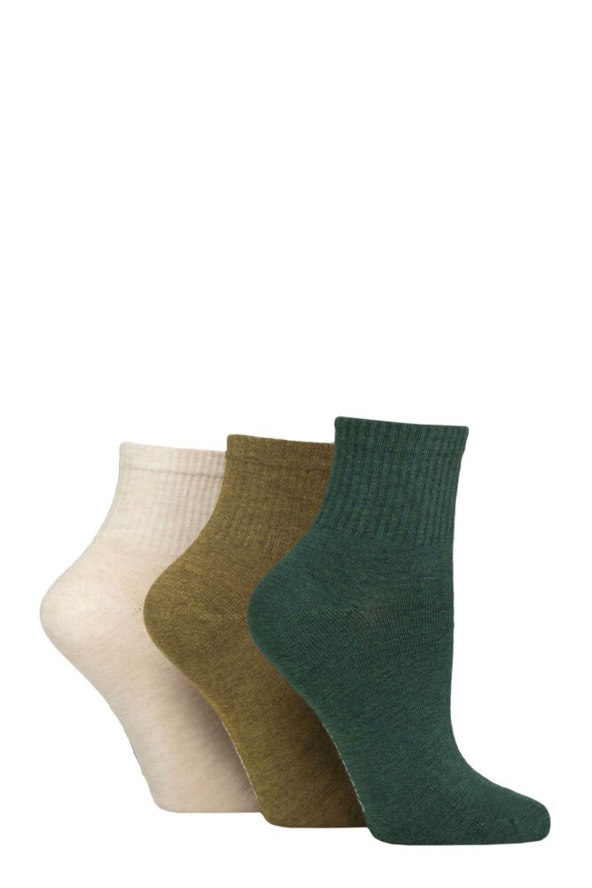 Sockshop GlenmuirWomen's Bamboo Cropped Socks – 3 Pair