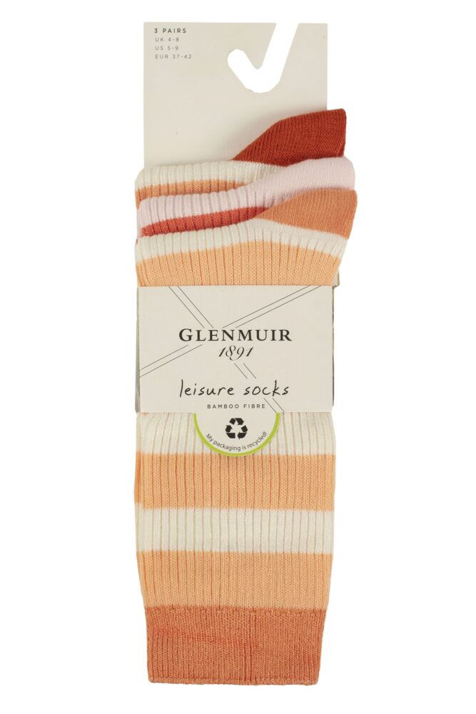 sockshop GlenmuirWomens Bamboo Leisure Socks 3-Pair