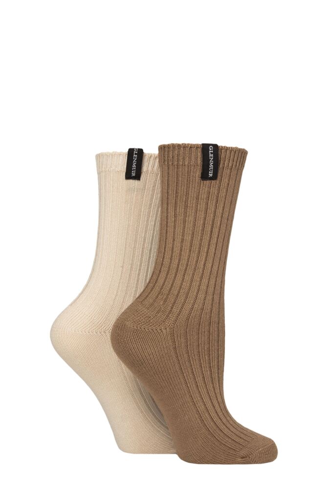 Sockshop GlenmuirWomens Bamboo Light Cushioned Boot Socks 2-Pair