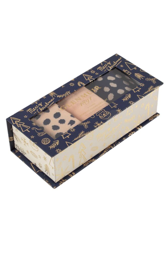 Sockshop GlenmuirWomens Bamboo Patterned Socks 3-Pair Gift Box