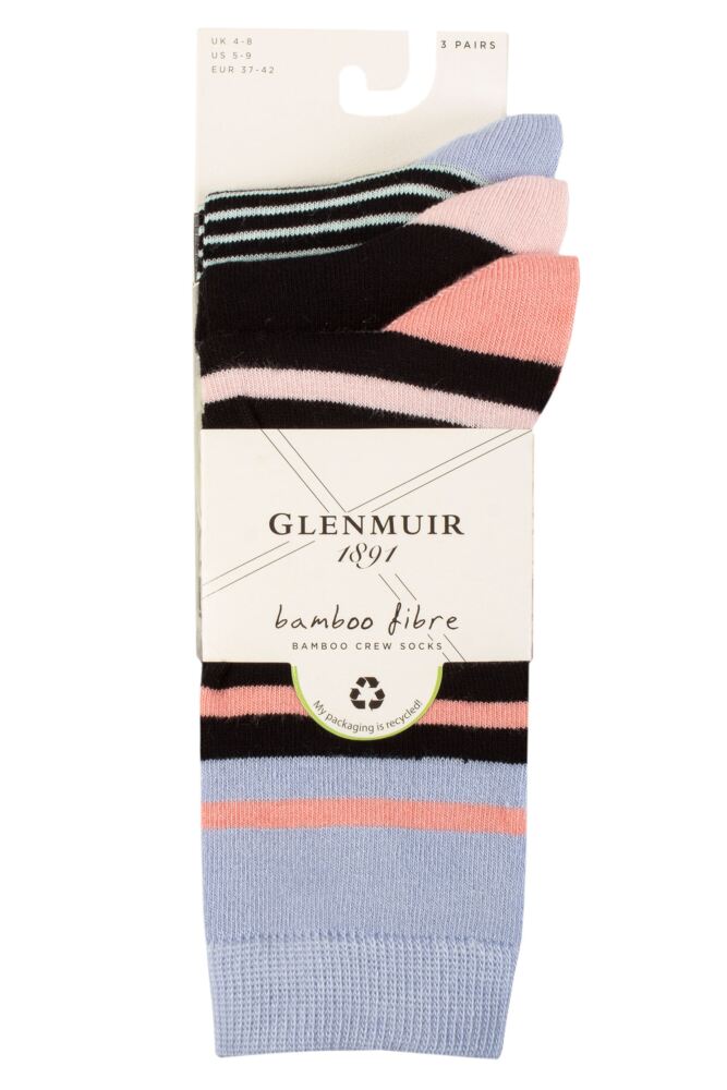 sockshop GlenmuirWomens Bamboo Patterned Socks 3-Pair