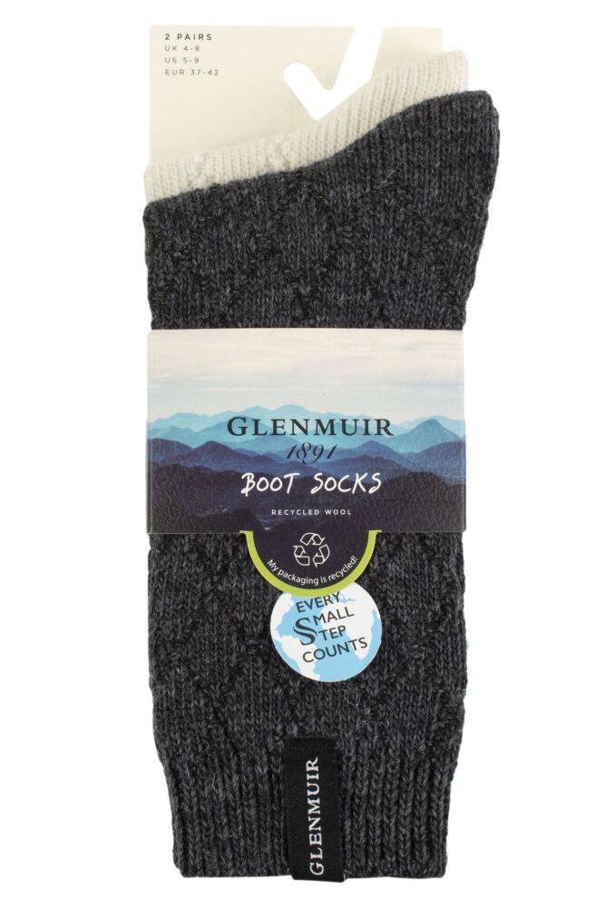 sockshop GlenmuirWomens Classic Fashion Boot Socks 2-Pair
