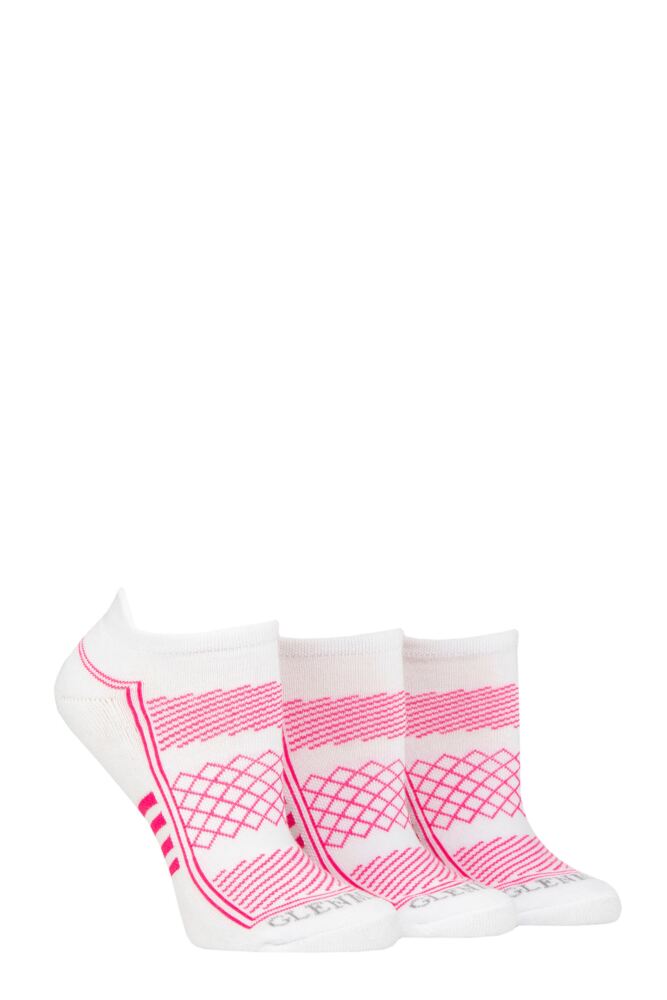 Sockshop GlenmuirWomens Cushioned Sport Trainer Socks 3-Pair