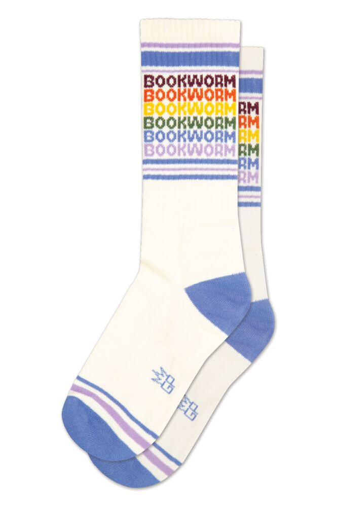 Sockshop Gumball PoodleMens & Womens Cotton Bookworm Vintage Rainbow Repeat Socks