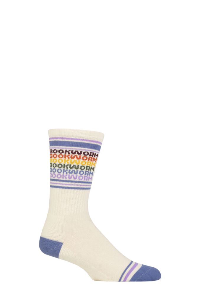 Sockshop Gumball PoodleMens & Womens Cotton Bookworm Vintage Rainbow Repeat Socks