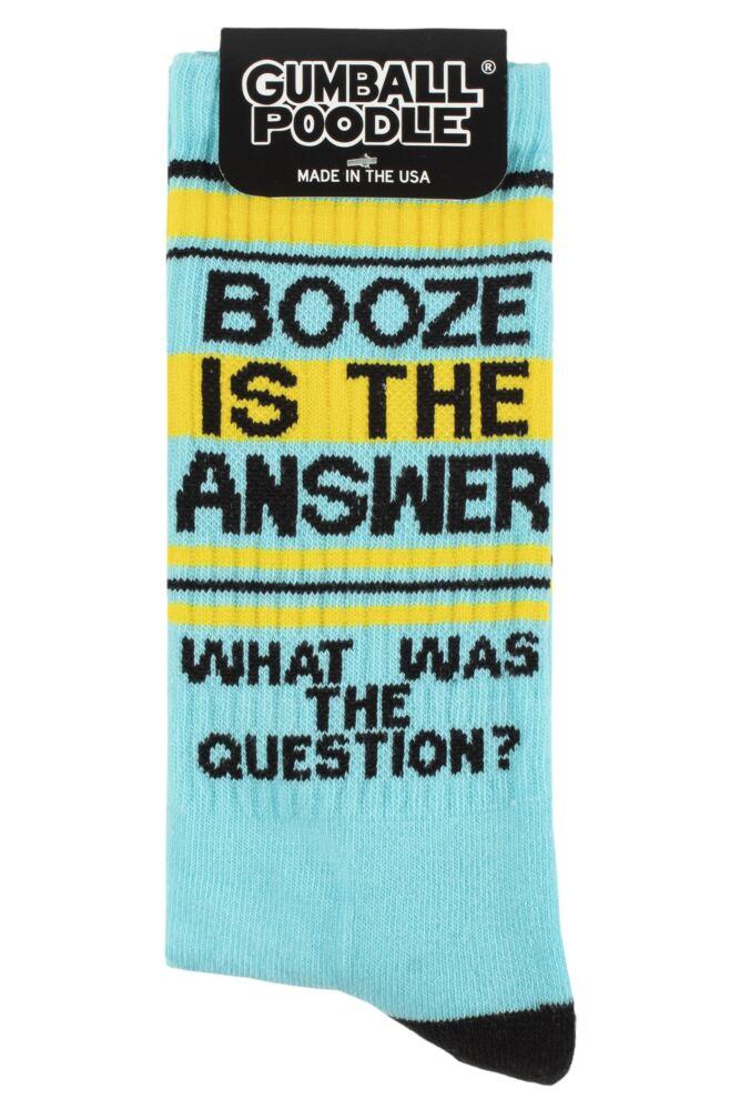 sockshop Gumball PoodleMens & Womens Cotton Booze Is The Answer Socks