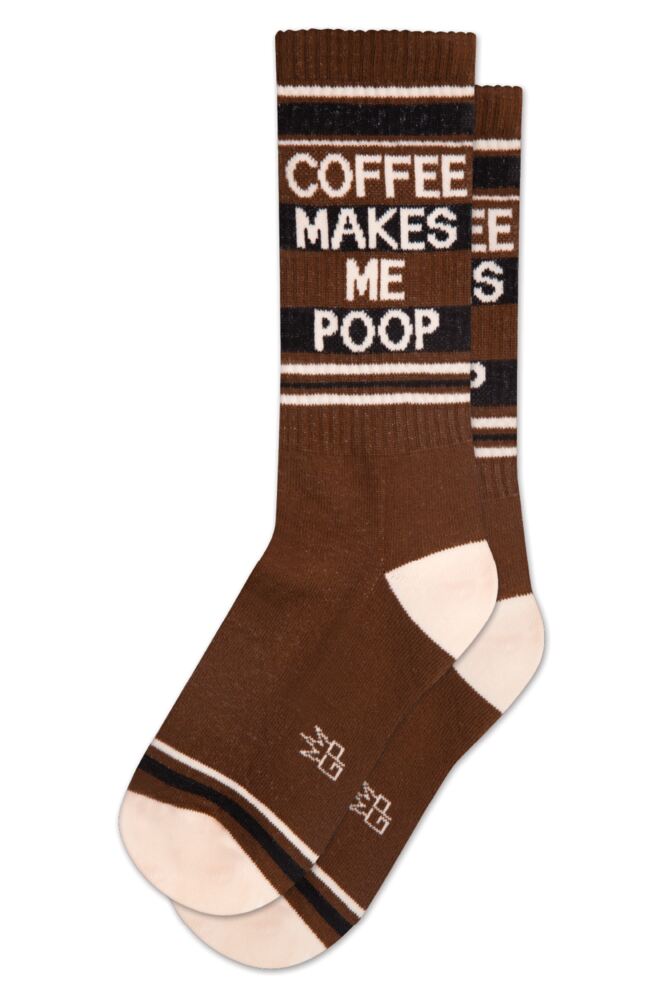 Sockshop Gumball PoodleMens & Womens Cotton Coffee Makes Me Poop Socks