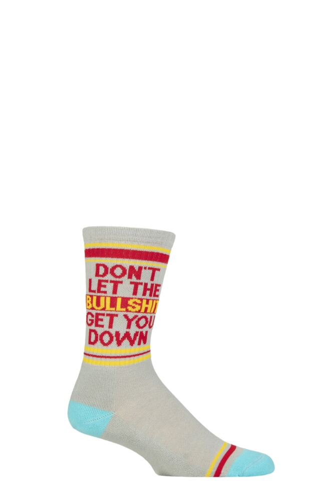 Sockshop Gumball PoodleMens & Womens Cotton Don't Let The Bullshit Get You Down Gym Crew Socks