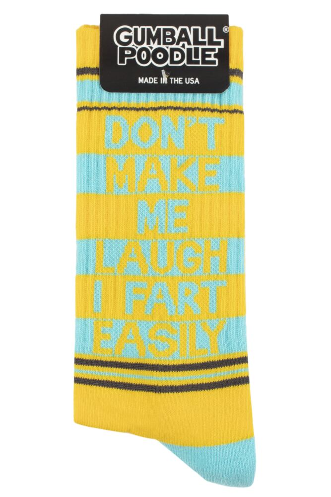 sockshop Gumball PoodleMens & Womens Cotton Don't Make Me Laugh I Fart Easily Socks