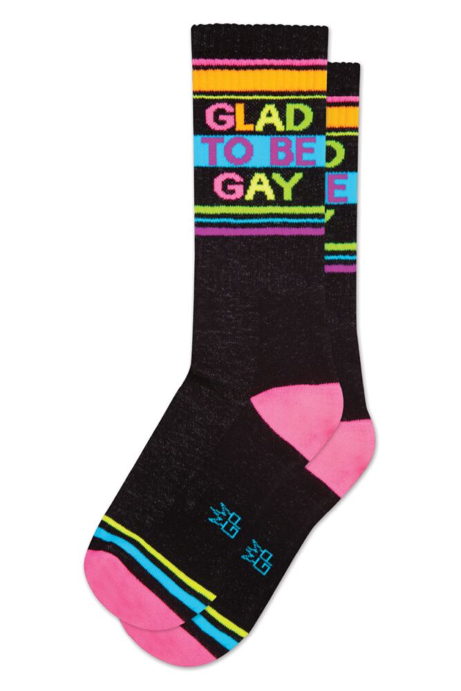 Sockshop Gumball PoodleMens & Womens Cotton Glad To Be Gay Socks