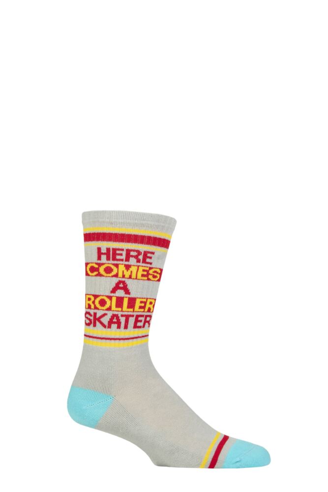Sockshop Gumball PoodleMens & Womens Cotton Here Comes A Roller Skater Socks