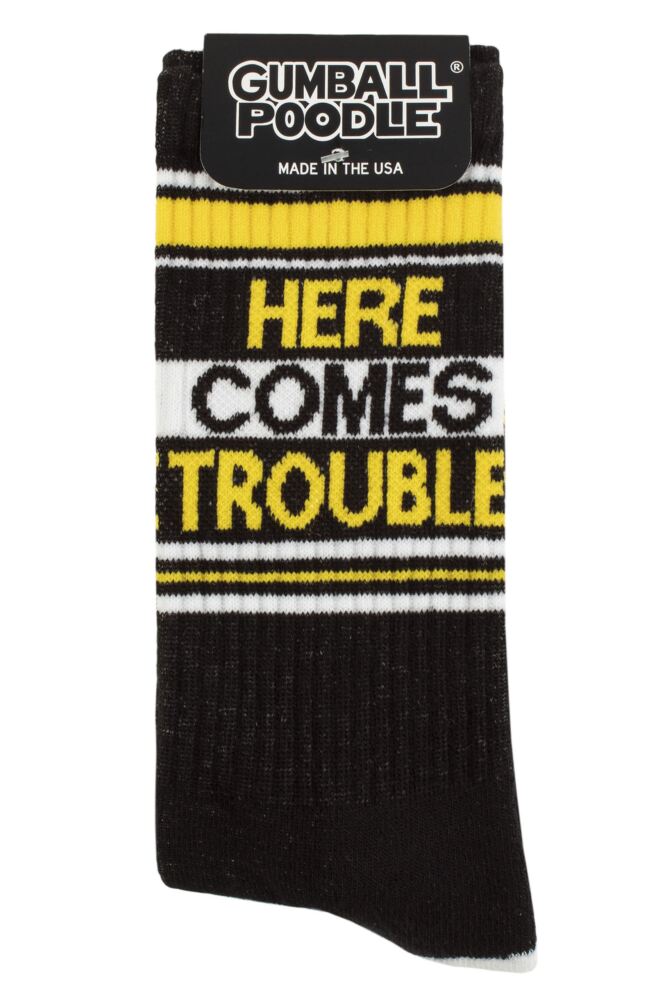 sockshop Gumball PoodleMens & Womens Cotton Here Comes Trouble Socks