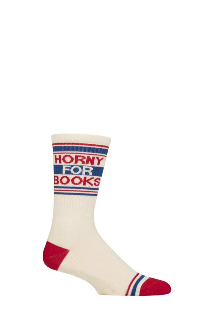 Sockshop Gumball PoodleMens & Womens Cotton Horny For Books Socks