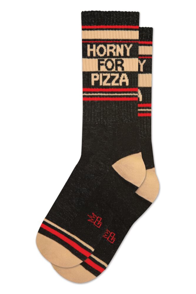 Sockshop Gumball PoodleMens & Womens Cotton Horny For Pizza Socks