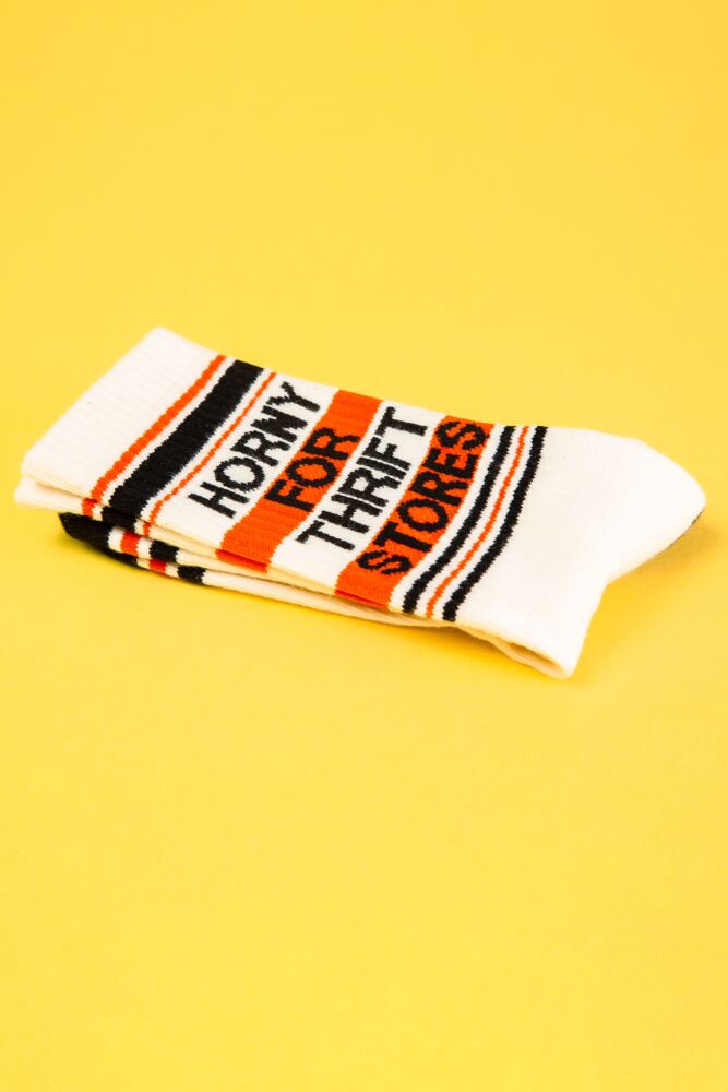 Sockshop Gumball PoodleMens & Womens Cotton Horny For Thrift Stores Socks