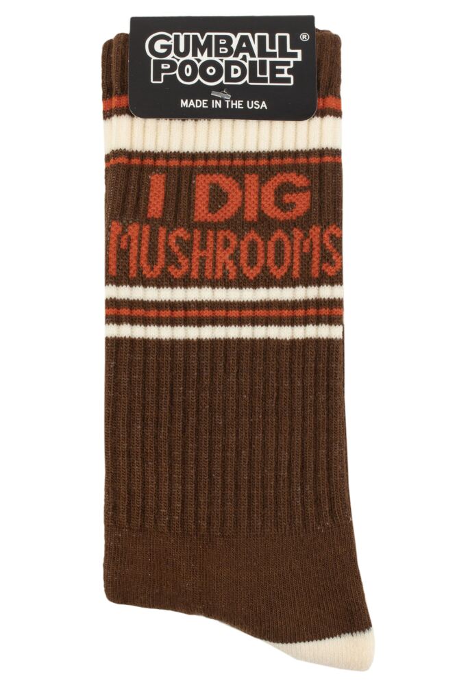 sockshop Gumball PoodleMens & Womens Cotton I Dig Mushrooms Socks