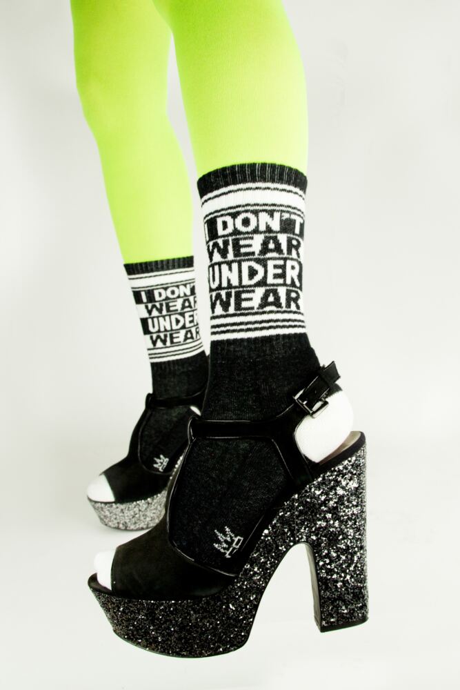 Sockshop Gumball PoodleMens & Womens Cotton I Don't Wear Underwear Socks