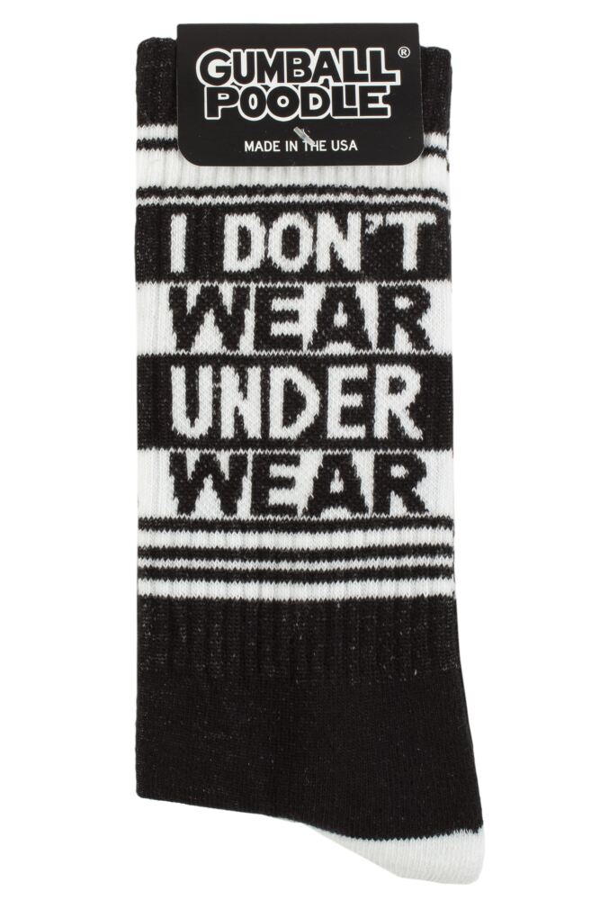 sockshop Gumball PoodleMens & Womens Cotton I Don't Wear Underwear Socks
