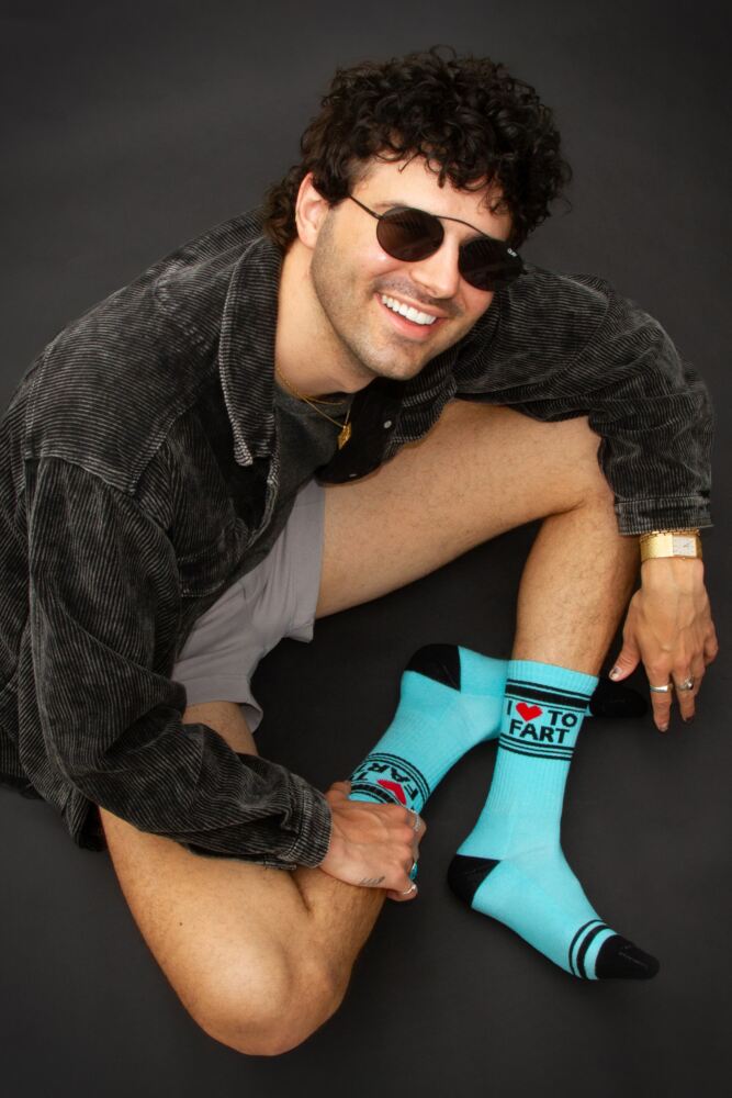 Sockshop Gumball PoodleMens & Womens Cotton I Love To Fart Socks