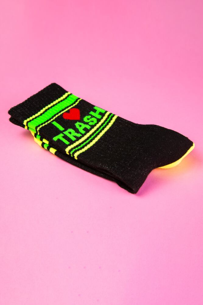 Sockshop Gumball PoodleMens & Womens Cotton I Love Trash Socks