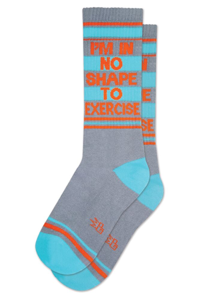 Sockshop Gumball PoodleMens & Womens Cotton I'm In No Shape To Exercise Socks