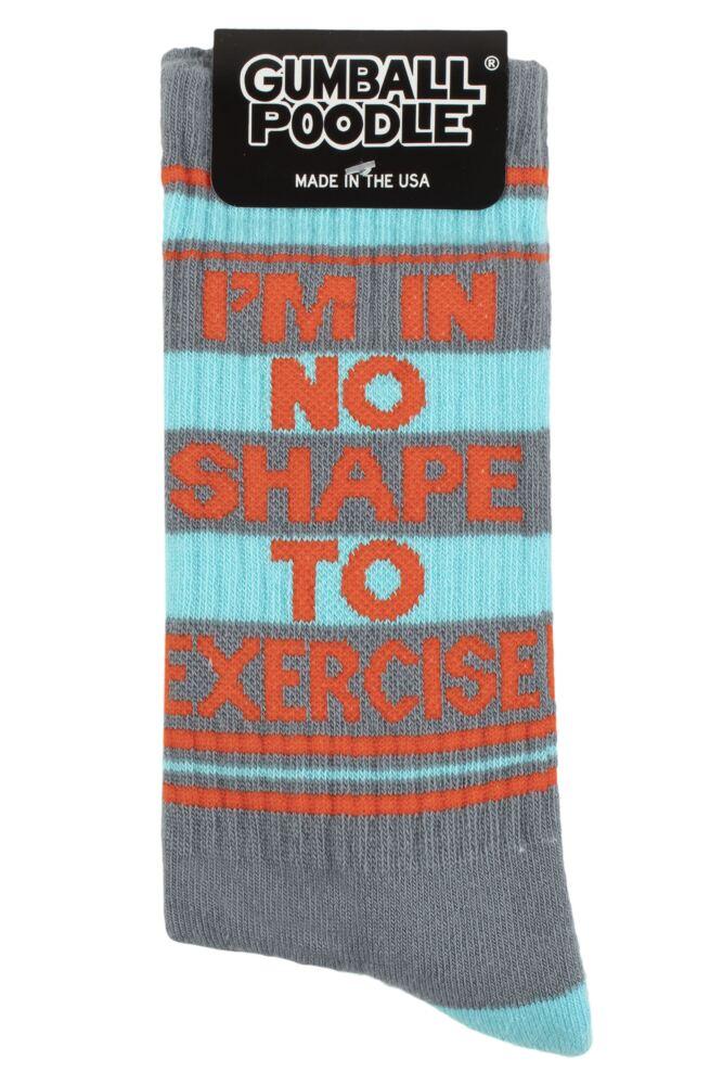 sockshop Gumball PoodleMens & Womens Cotton I'm in No Shape to Exercise Socks