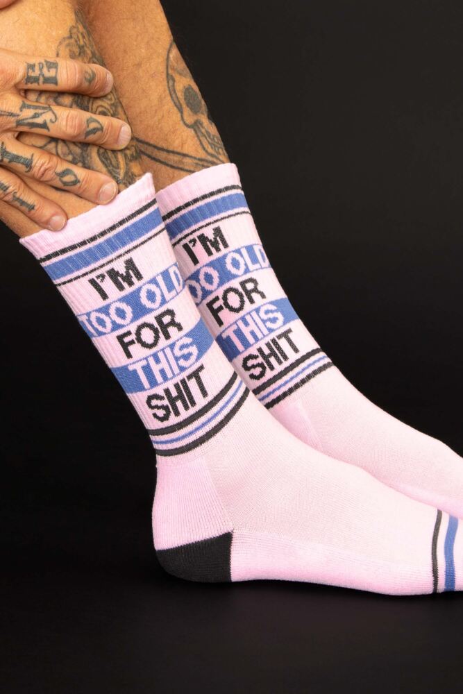 Sockshop Gumball PoodleMens & Womens Cotton I'm Too Old For This Shit Socks