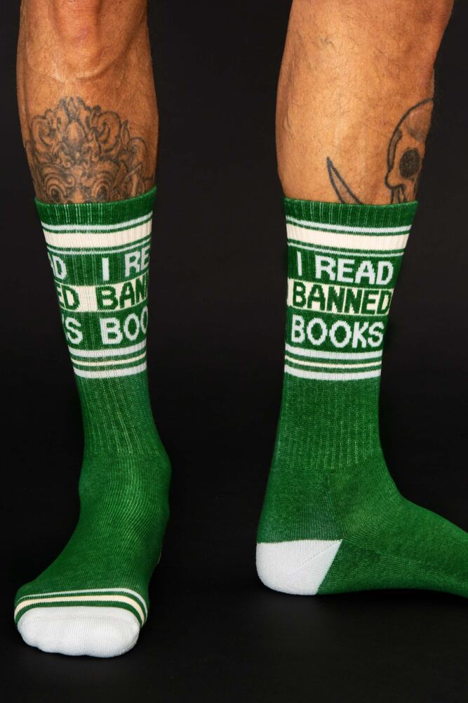 Sockshop Gumball PoodleMens & Womens Cotton I Read Banned Books Socks