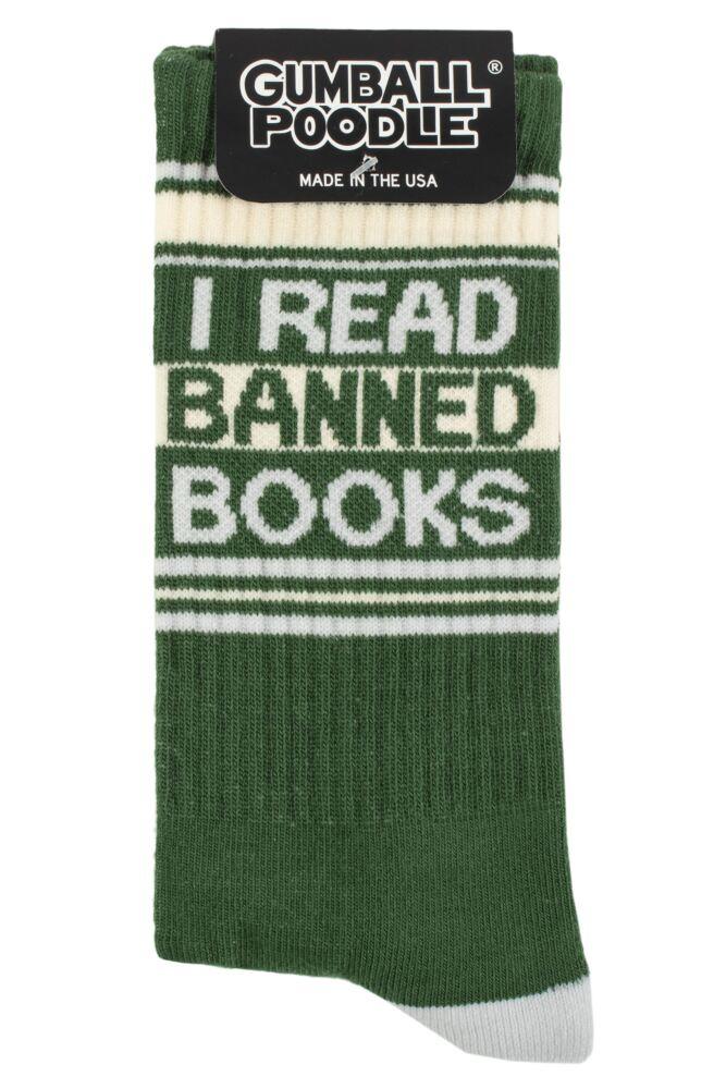 sockshop Gumball PoodleMens & Womens Cotton I Read Banned Books Socks