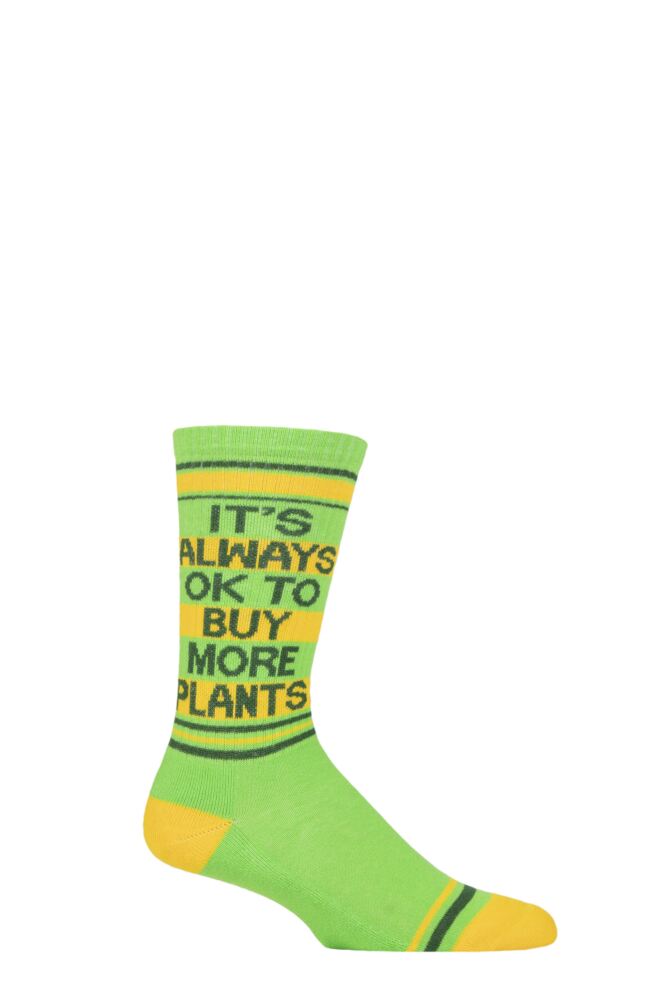 Sockshop Gumball PoodleMens & Womens Cotton It's Always OK To Buy More Plants Socks