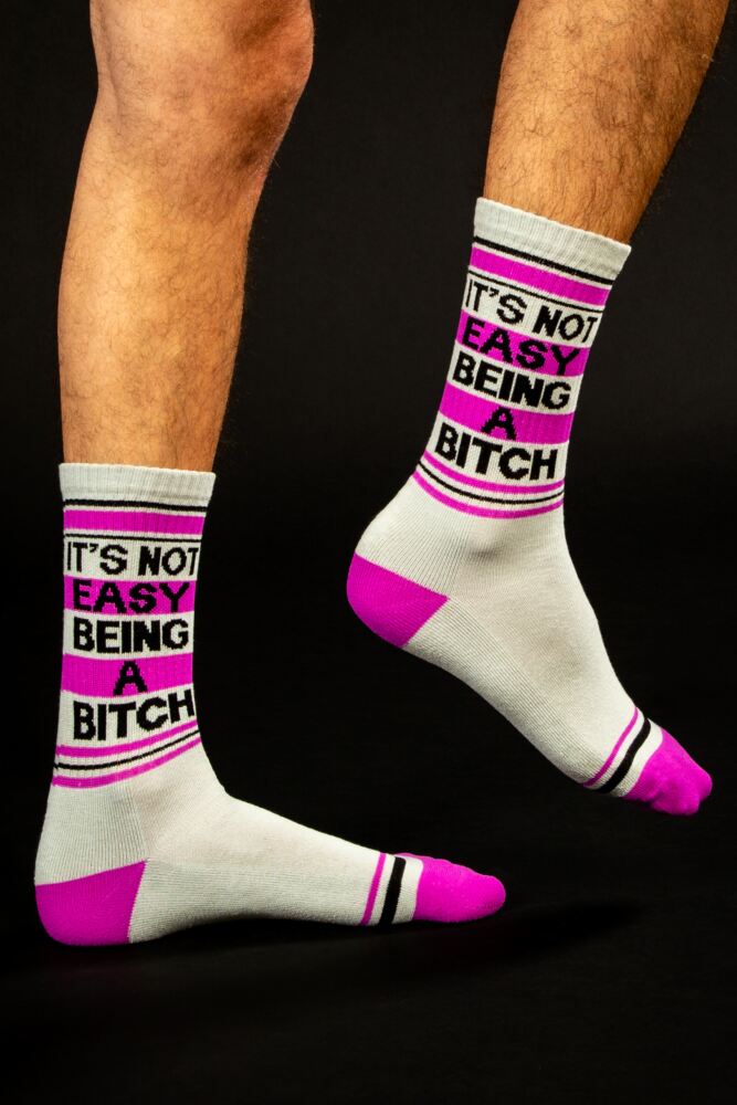 Sockshop Gumball PoodleMens & Womens Cotton It's Not Easy Being A Bitch Socks