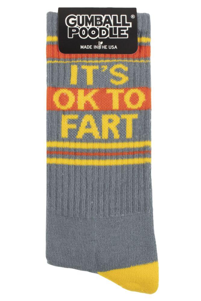 sockshop Gumball PoodleMens & Womens Cotton It's OK to Fart Socks